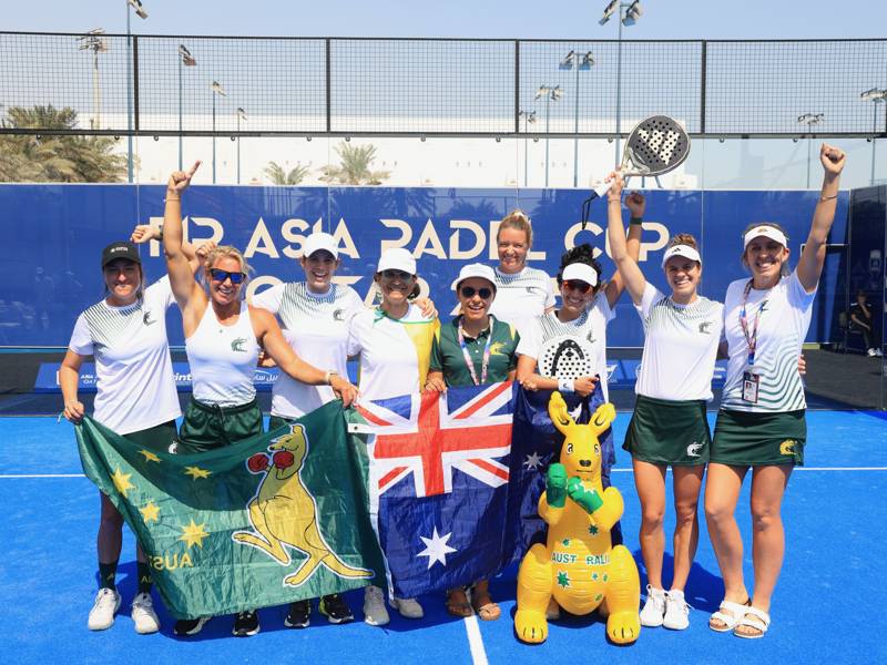 Representing Australia at the Asia Padel Cup, Qatar